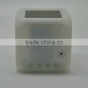 Hot Selling Seven Color Changing Alarm Clock, Square Clock thumbnail-6