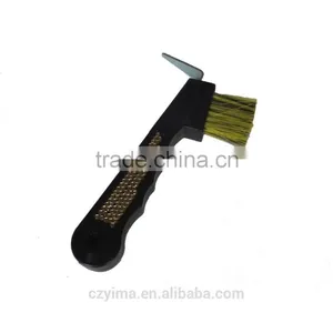 Hot! Bling Horse Hoof Pick With Yellow Rhinestones thumbnail-1