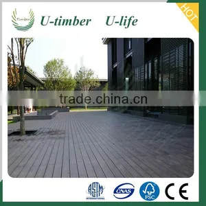 Elegant Appearance Wood Plastic WPC Solid Outdoor Wood Floor thumbnail-1