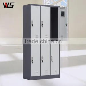 High Quality Gym Storage Steel Wardrobe Cabinet 6 Door Clothing Locker thumbnail-3