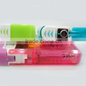 Good Quality Automatic Cap Led Lamp Gas Refillable Windproof Torch Lighter thumbnail-2