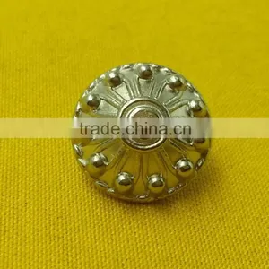 14mm Fancy Metal Shank Button For Jackets --- MJ2383 thumbnail-5