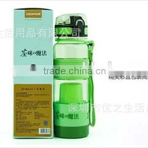 Custom Tea Water Bottle Infuser Fashion Clean PP Plastic Water Bottle thumbnail-6