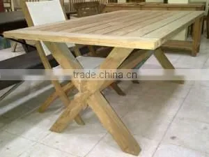 Dining Table With X-Legs Style thumbnail-1