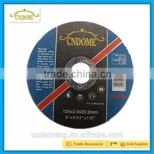 125X2.0X22mm Flat Cutting Wheel for Stainless Steel and Metal Made in China thumbnail-1