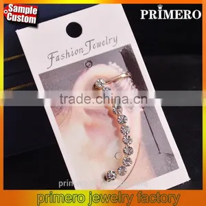 New Diamond Cuff Wrap Earring Ear Clips Women Piercing Jewelry thumbnail-1