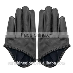 pu Dress Leather Half Gloves thumbnail-1