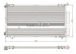 Car Condenser for HONDA CRV02- / 06- (OEM NO.:80110S9A003/80110SPAW01/80101SCAA01/80110S9A013) thumbnail-1