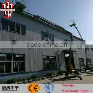 18m Height Trailer Mounted Floating Swim Cleaning Boom Lift Platforms thumbnail-3