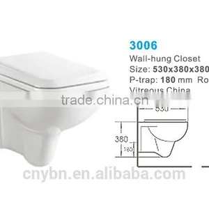 Chaozhou Bathroom Sanitary Ware Wall Hung Toliet thumbnail-2