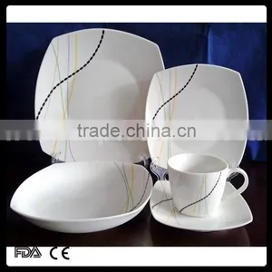 Melamine 20 Pcs New Bone China Dinner Table Set thumbnail-1