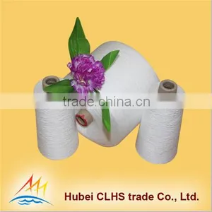 Raw White Semi Dull 100% Spun Yarn Polyester Spun Yarn thumbnail-3