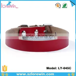 5 Color Options Cheap Personalised Leather Dog Collars thumbnail-3