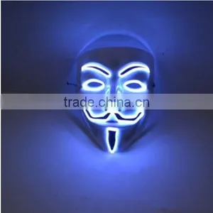 Wholesale EL Party Led Mask Pvc Led Facial Halloween Mask thumbnail-4
