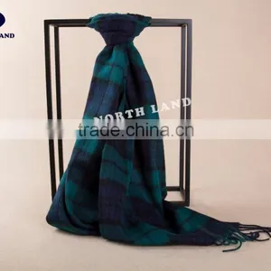 Wool Cashmere Scottish Tartan Scarf WCS14112216 thumbnail-2