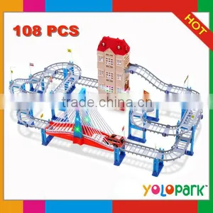 Battery Operated Rail Car & Electronic Car for Kids,Car Track Toy,Rail Car, Rail Car Toy thumbnail-1