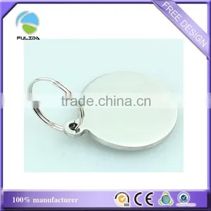 Custom Metal Zinc Alloy Brass Dog Tag Keychain With 80cm Chain thumbnail-4
