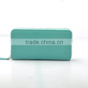 Italian Leather RFID Blocking Wallet Classical Leather Card Holder Wallet Green thumbnail-1
