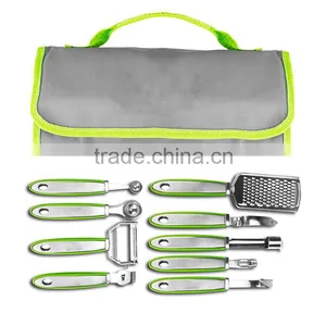 10-piece Garnish Set With Storage Case in Green thumbnail-1