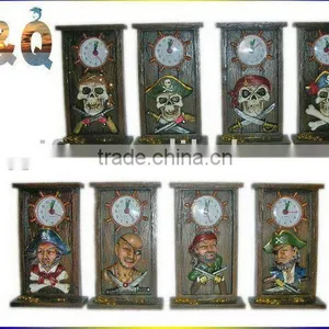 Polyresin Pirate Table Clock thumbnail-1
