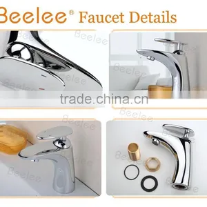 Chrome Single Handle Basin Faucets Tap for Bathroom thumbnail-5