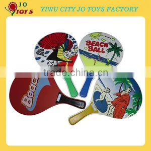 Wooden Beach Paddle Colorized Beach Racket Racket thumbnail-1