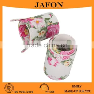 Peony PU Leather Cup Holder Storage Case for Makeup Brushes Tool thumbnail-1