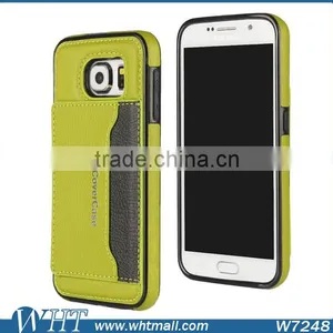 Mobile Phone Accessories Luxury Leather Card Case for Samsung S6 thumbnail-1
