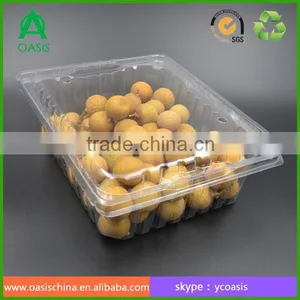 PET Plastic Type and Plastic Material Plastic Fruit Tray thumbnail-1