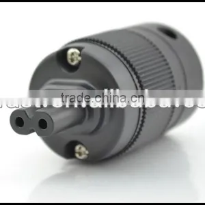 Audio Gade OEM Rhodium Figure 8 IEC C7 Mains Power Plug Female Copper Connector Cord HiFi thumbnail-1