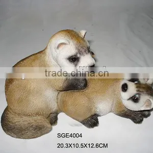 Garden Decorative Life Size Meerkat Resin Animal Statues thumbnail-1