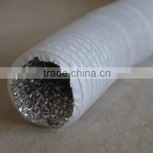 Manufacturer Double Layer Combi White PVC Aluminum Flexible Air Duct for Ventilation thumbnail-3