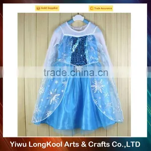 2016 Hot Selling Girls Boutique Princess Tutu Dress Party Dance Frozen Dress thumbnail-1
