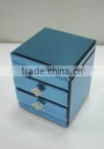 Blue Drawers Glass Jewelry Box thumbnail-1