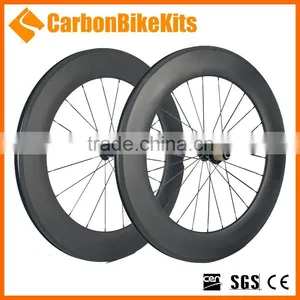CarbonBikeKits PW88C 88mm Clincher Carbon Fiber Bicycle Wheels thumbnail-1