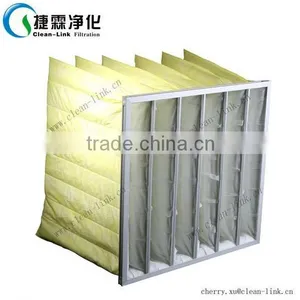 EU6/EU7/EU8 Static Electronic Fiber Pocket Filter With Large Dust Holding Capacity and High Permeability thumbnail-1
