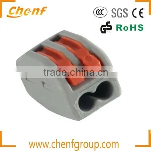 Cheaper 0.75-2.5mm2 Push Fit Wire Clamp 2 Pole Wire Connector thumbnail-1