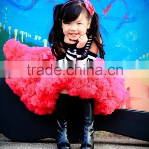 2015 Yiwu Factory Hot Sale Persnickety Girls Dancing Mini Skirts New Design Pettiskirt Baby Girl Ruffle Tutu Ballet Pettiskirt thumbnail-4