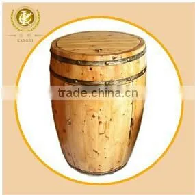 Natural Wood Wine Barrel thumbnail-1