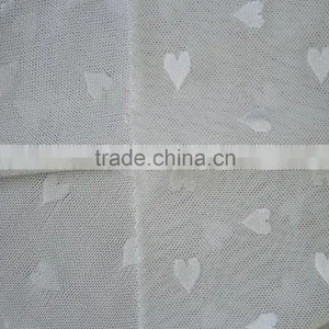 Factory New Design 87/13 Nylon Spandex Heart Shape Patern Jacquard Mesh Fabric, Garments Jacquard Mesh Fabric thumbnail-2