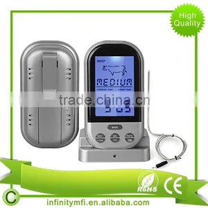 High Quality Digital Meat Thermometer Monitor Meat Temperature Cooking In Oven BBQ Smoker Grilling thumbnail-5