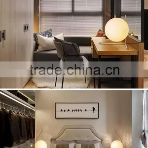 Modern Table Lamp White Lampshade Gold Lamp Base Residential Lighting thumbnail-5