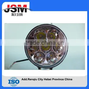 Round White 21W 7 LED Work Light Fog Lamp Wiring Switch Trailer Jeep Truck Round Tail Light thumbnail-4