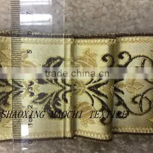 2015 New Design 100% Polester Curtain Lace, 8cm Wide for Curatins, Clothes, and Pillows thumbnail-4