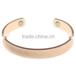 Wholesale Fashion New Design Health Jewelry Cooper Cuff Bio Magnetic Bracelet Bangles thumbnail-3