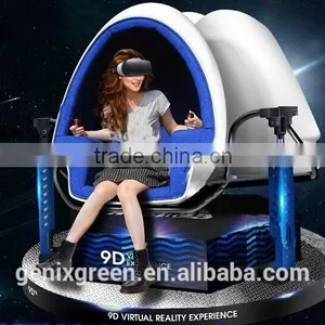 Newest 2016 Dynamic 360 Degree Interactive VR Simulator Experience Virtual Reality 9d Egg vr Cinema Equipment 9D VR thumbnail-1