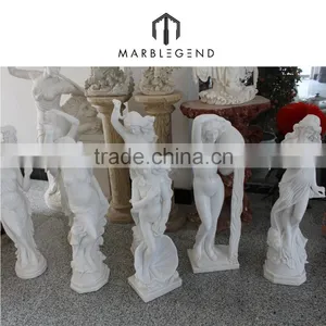Garden Decoration Natural Stone Life-Size Marble Statue thumbnail-1