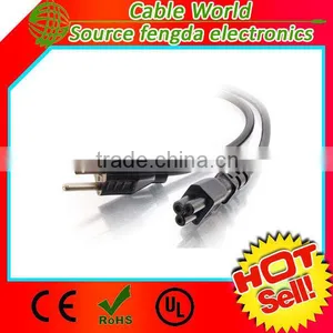 US AC Power Cord NEMA 5-15P to IEC C13 Power Cable 125V 10A thumbnail-2