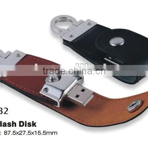 1-32GB Leather USB Free Logo Charge!!! thumbnail-1