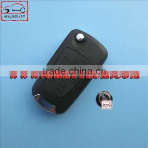 OkeyTech Opel 3 Buttons Replacable Key Shell HU100 for Opel Flip Key for Opel Key Cover for Opel thumbnail-1